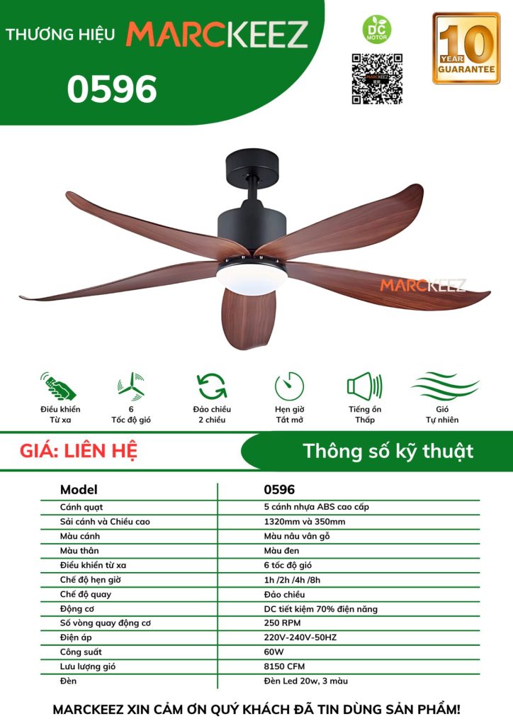 QUẠT TRẦN MARCKEEZ 0596